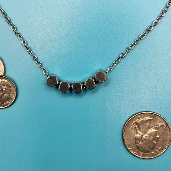 Stainless Steel Cube Necklace Waterproof Brand New 18 or 20 inches long - Picture 5 of 8